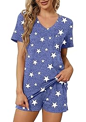 RUBZOOF Women's Short Sleeve Pajama Sets with
