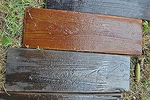 SvitMolds Concrete molds DIY 2 Molds Old Wooden Boards Concrete Mould Garden Stepping Stone Path Patio Pavers for Garden Walkway Cement Mold, Paver Mould S05