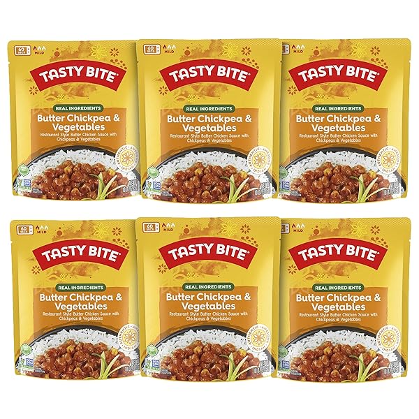 TASTY BITE BUTTER CHICKPEA & VEGETABLES, 10 OUNCE,...