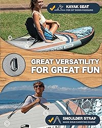 11'x34 Ultra Wide Paddleboard, Inflatable SUP&430lb