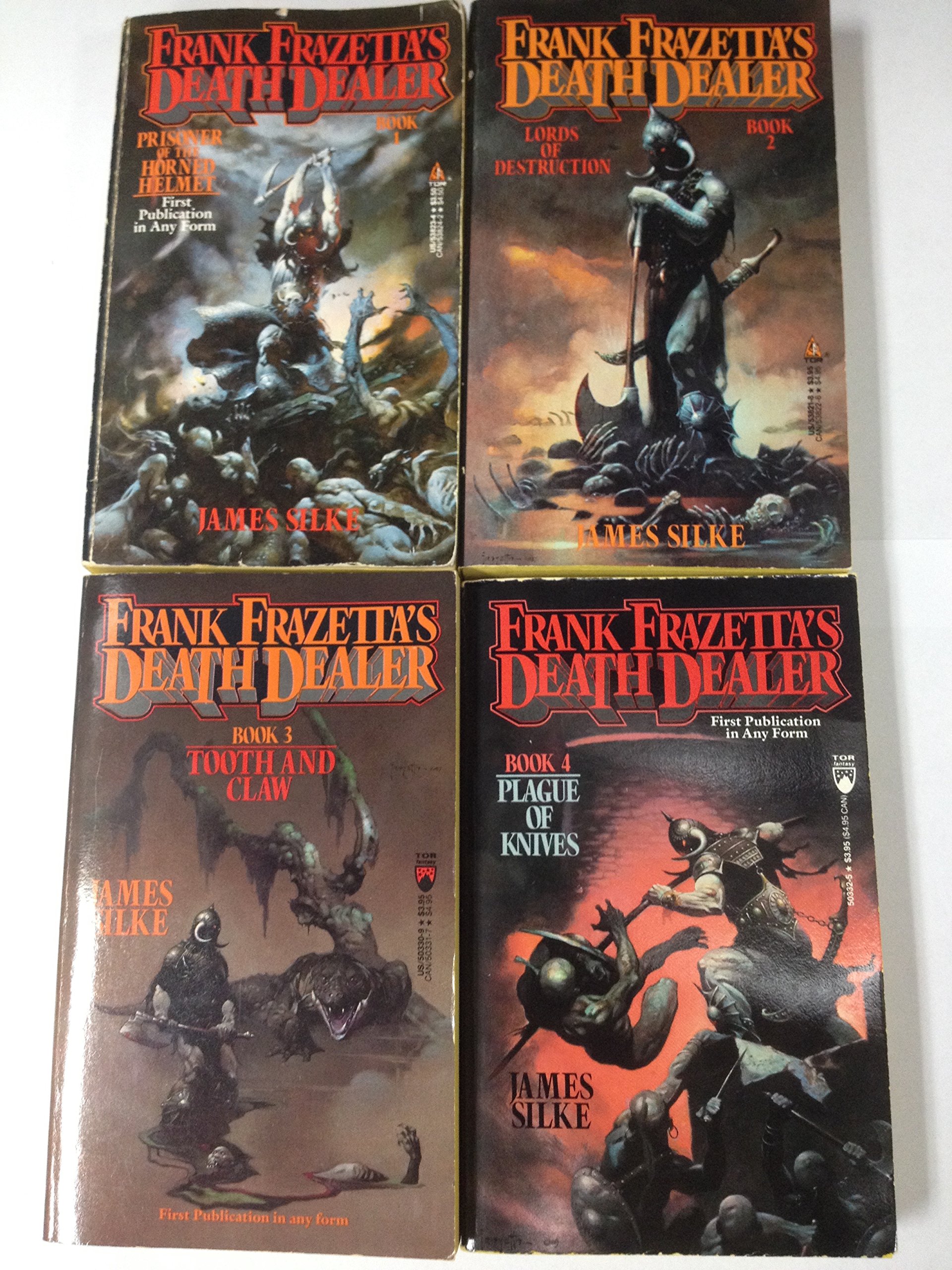 Prisoner Of The Horned Helmet Lords Of Destruction Tooth And Claw Plague Of Knives Death Dealer 1 2 3 4 Frank Frazetta And James Silke Amazon Com Books
