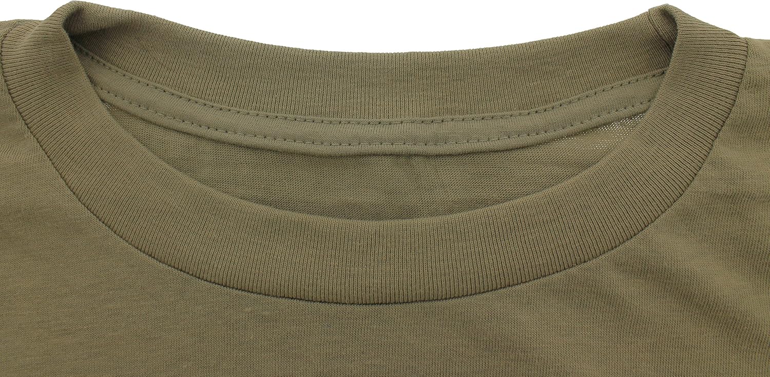 AR 670-1 Army Compliant Coyote Brown Mens Military T-Shirt Poly Cotton Multicam OCP Scorpion Uniform Approved 6-Pack: Clothing