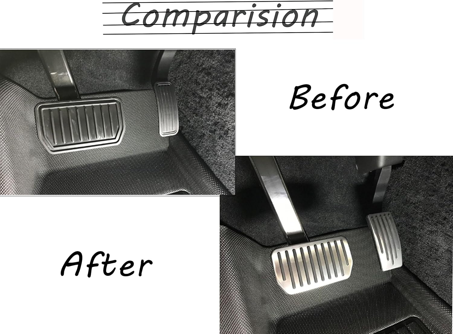 Topfit Non Slip Performance Foot Pedal Pads Compatible Model S And Model X Auto Aluminum Pedal Coversa Set Of 2