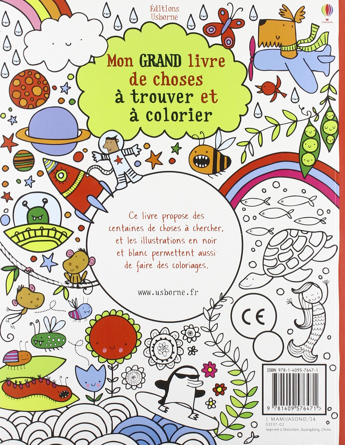 Amazon Mon grand livre de choses   trouver et   colorier Fiona Watt Stella Baggott Livres