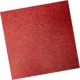 Red Glitter Cardstock (10 Sheets, 300gsm) - 12x12 Colored Paper