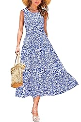 STYLEWORD Women's 2025 Summer Sleeveless Crewneck