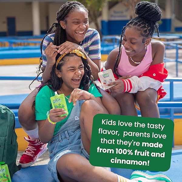 GOGO SQUEEZ APPLESAUCE AND FRUIT PUREE, APPLE CINNAMON, 3.2 OZ (PACK OF 12), UNSWEETENED FRUIT SNACKS FOR KIDS, GLUTEN FREE, NUT FREE AND DAIRY FREE, RECLOSEABLE CAP, BPA FREE POUCHES