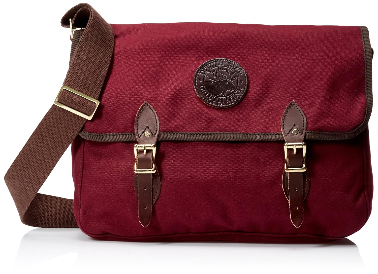 burgundy book bag