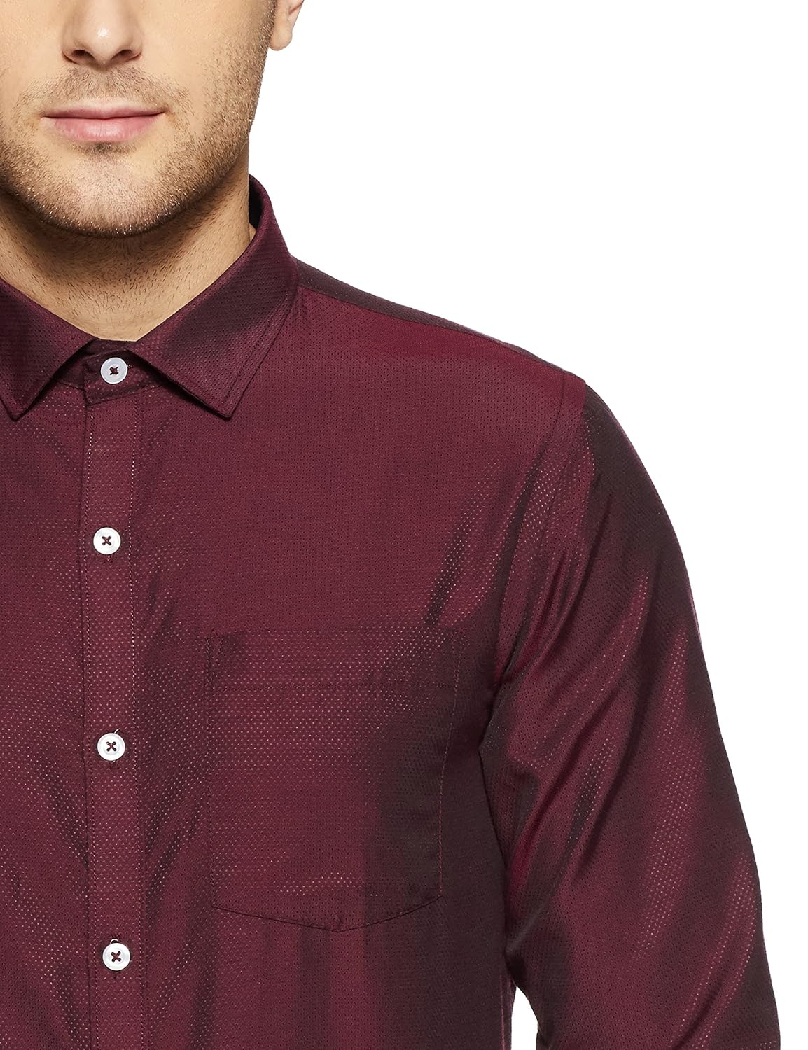 ex by excalibur men's solid regular fit formal shirt