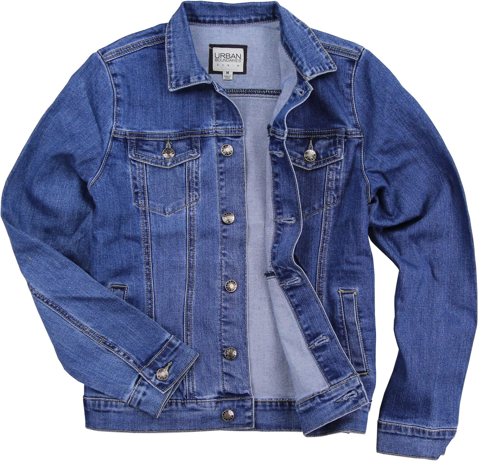 Womens Stretch Fit Blue Jean Denim Jacket