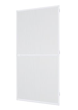 Windhager Insektenschutz Spannrahmen-Tür Fliegengitter Alurahmen für Türen, individuell kürzbar, 100 x 210 cm, Weiß