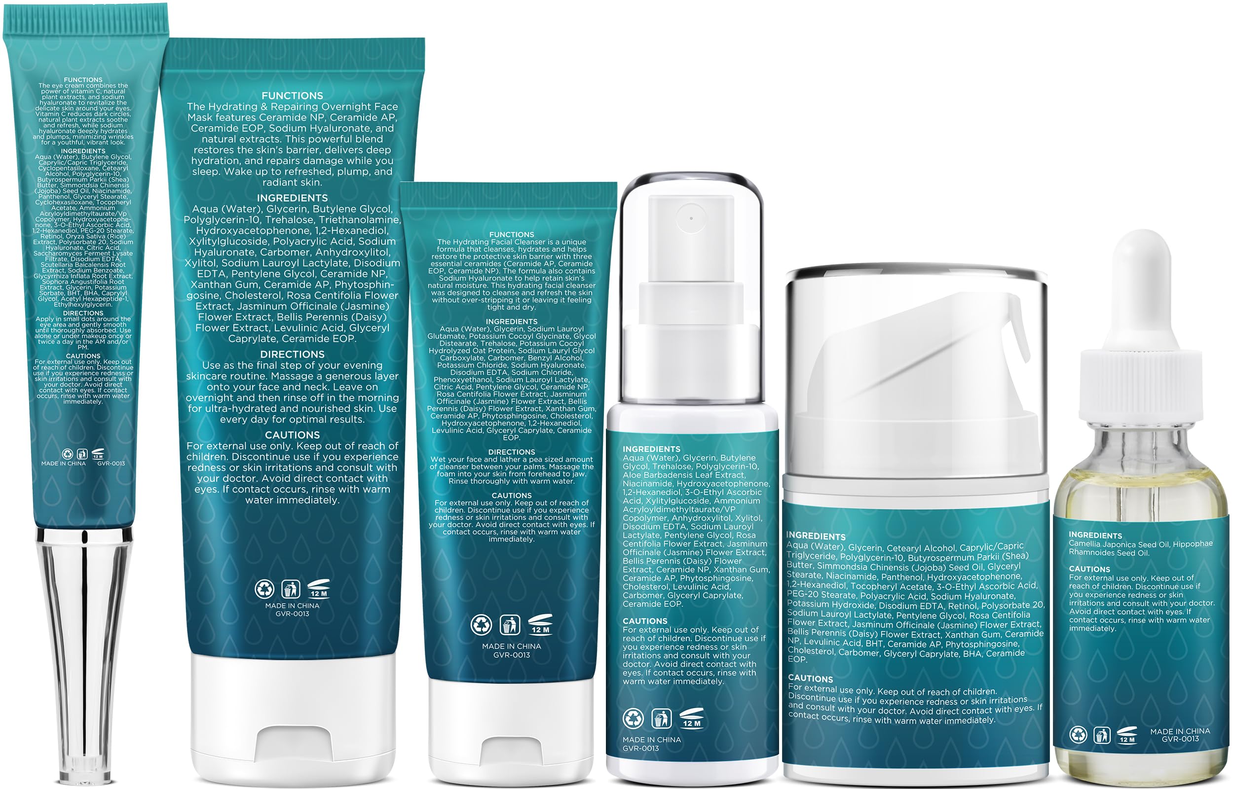 Skin Care Set for Teens Women,Anti-Aging Deeply Hydrates Repairs Skincare Gift Set for All Skin,Facial Skin Care Products Routine Kit Christmas Beauty Gift Set for Women