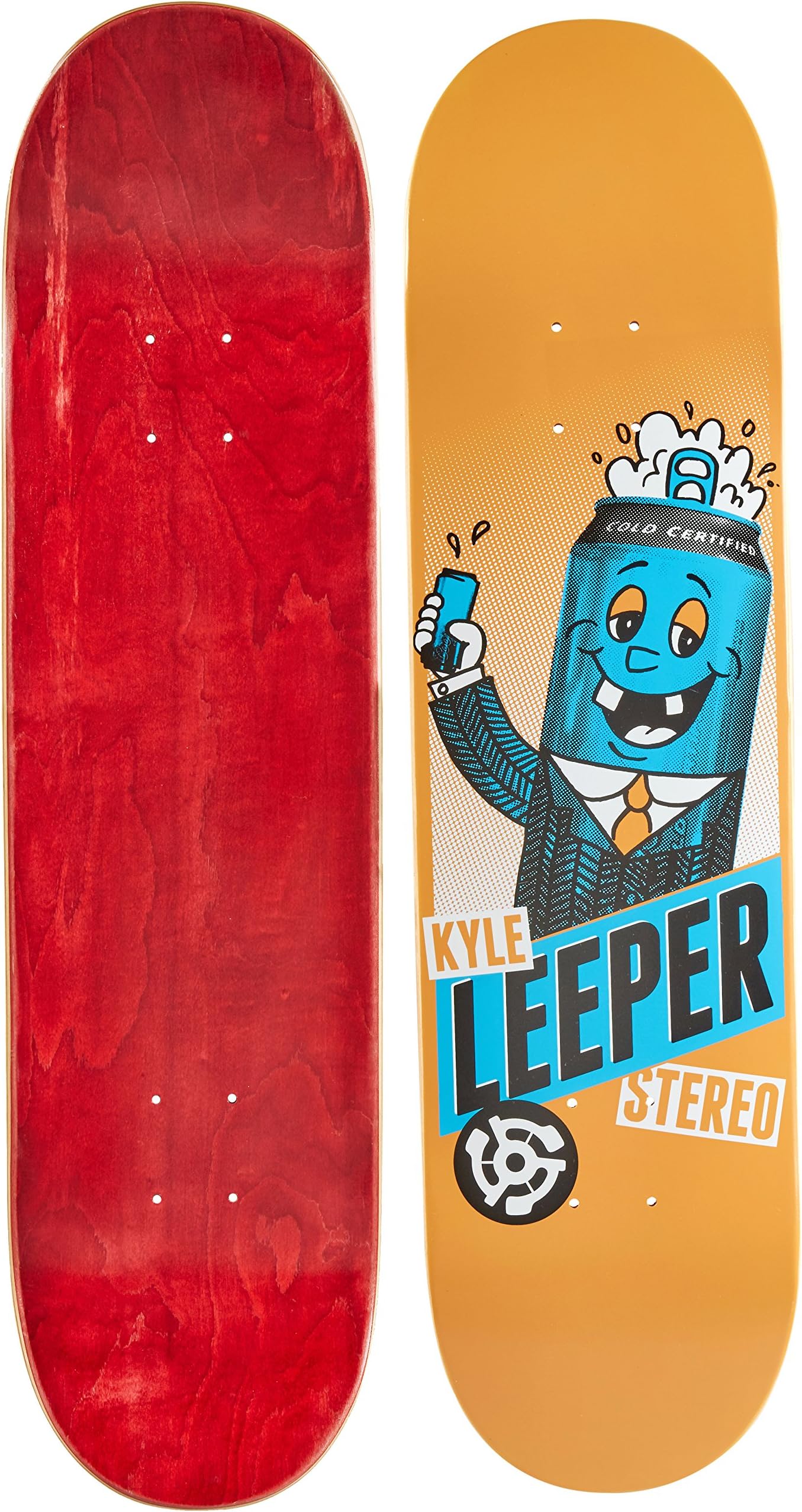 Stereo Skateboards Mascot Kyle Leeper Skateboard Deck, 8,Color may vary (Upper Deck)