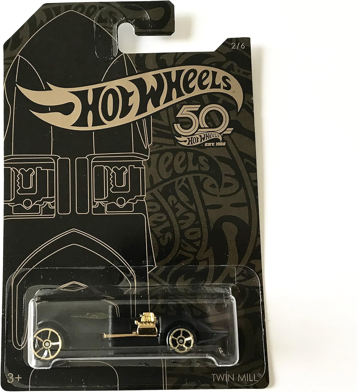hot wheels 50 black and gold