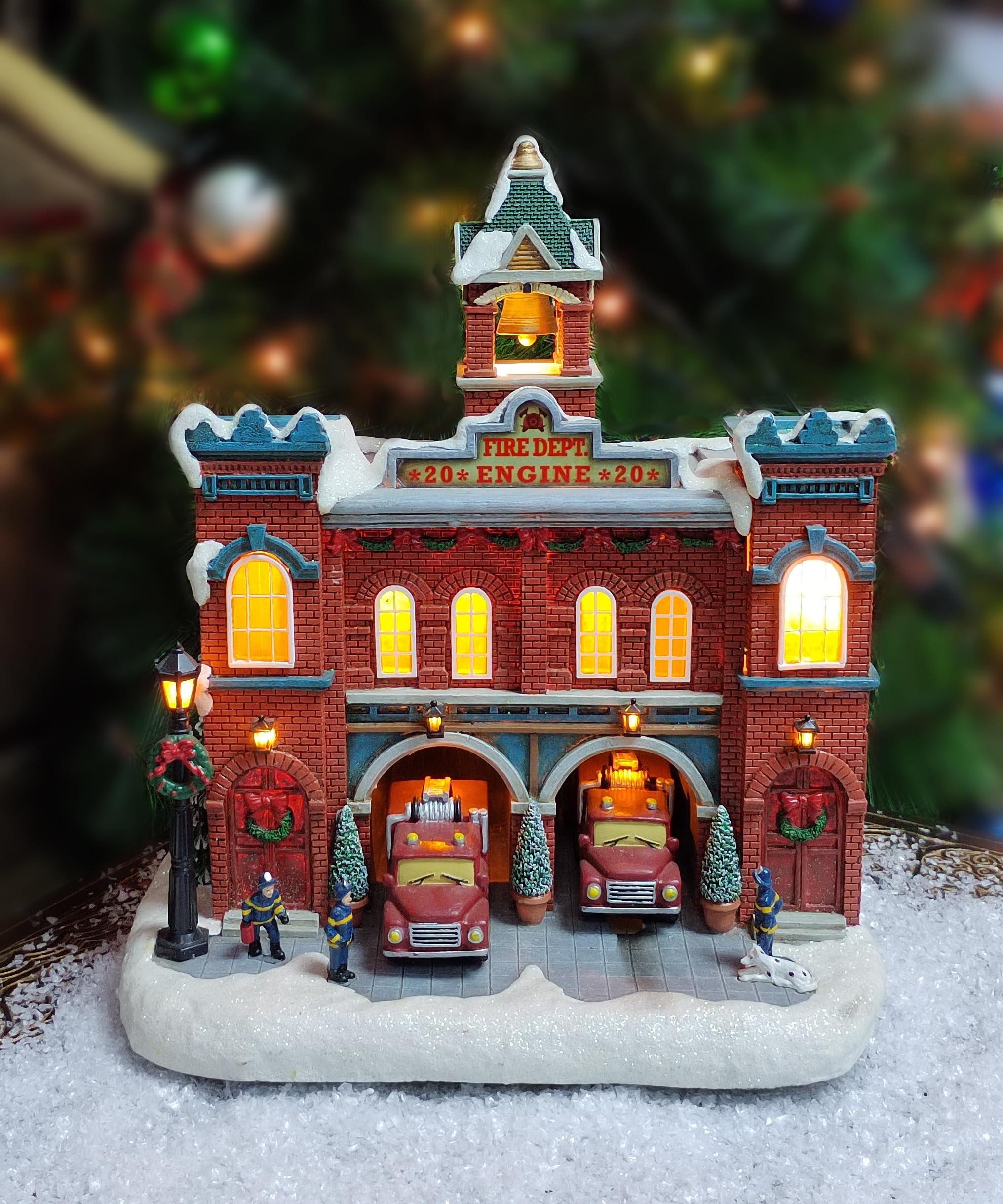 Moments In Time Resin Christmas Village Building - Breakfast Nook With LED Lights & Christmas Music, 9.5"H Battery Operated - View #3