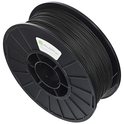 3D Printlife Alga 1.75mm, 1kg Black Algix 3D Printer Filament, Dimensional Accuracy < +/- 0.05 mm, Black