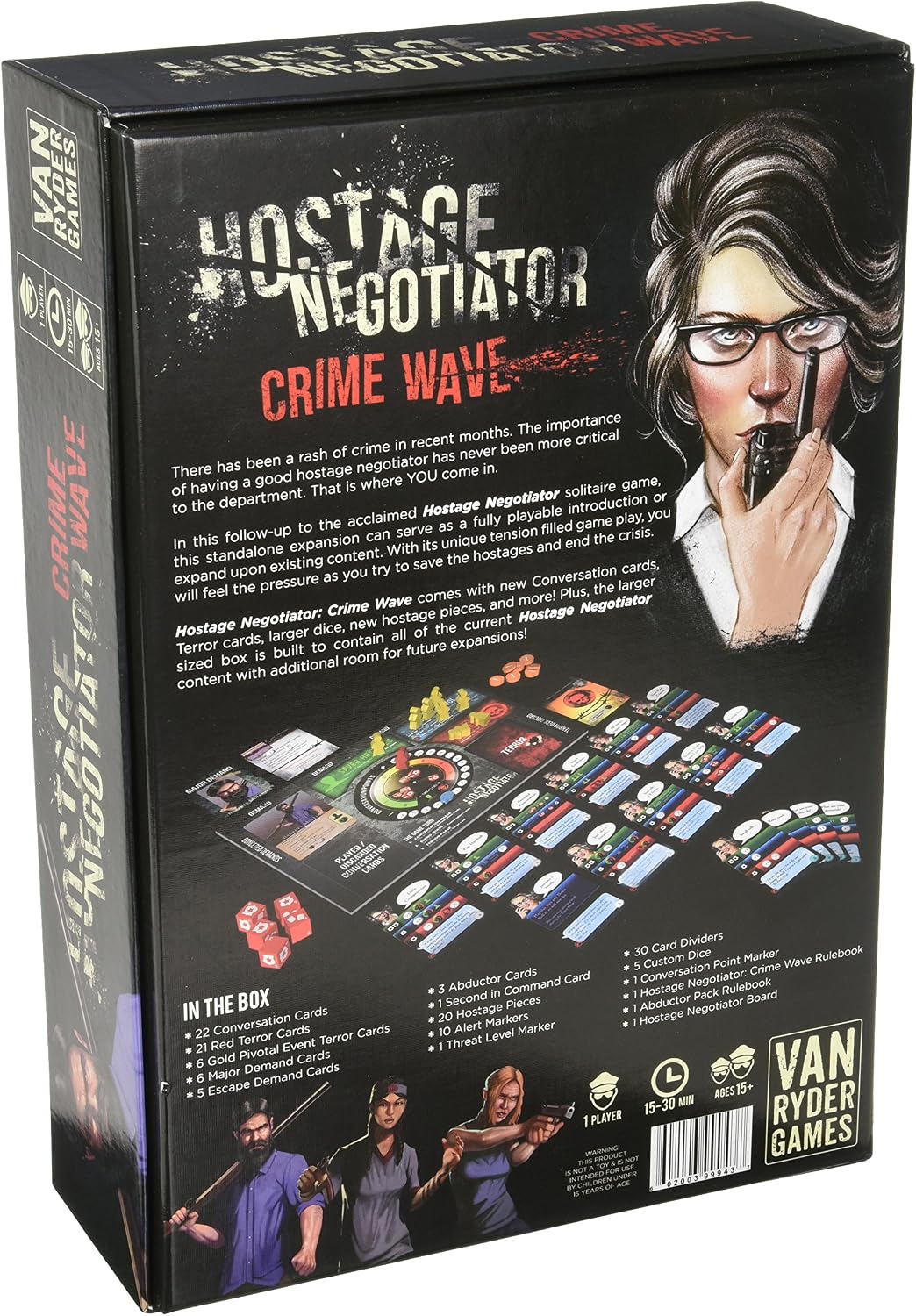 Van Ryder Games Hostage Negotiator Crime Wave Board Games, Multicolor - Image 3