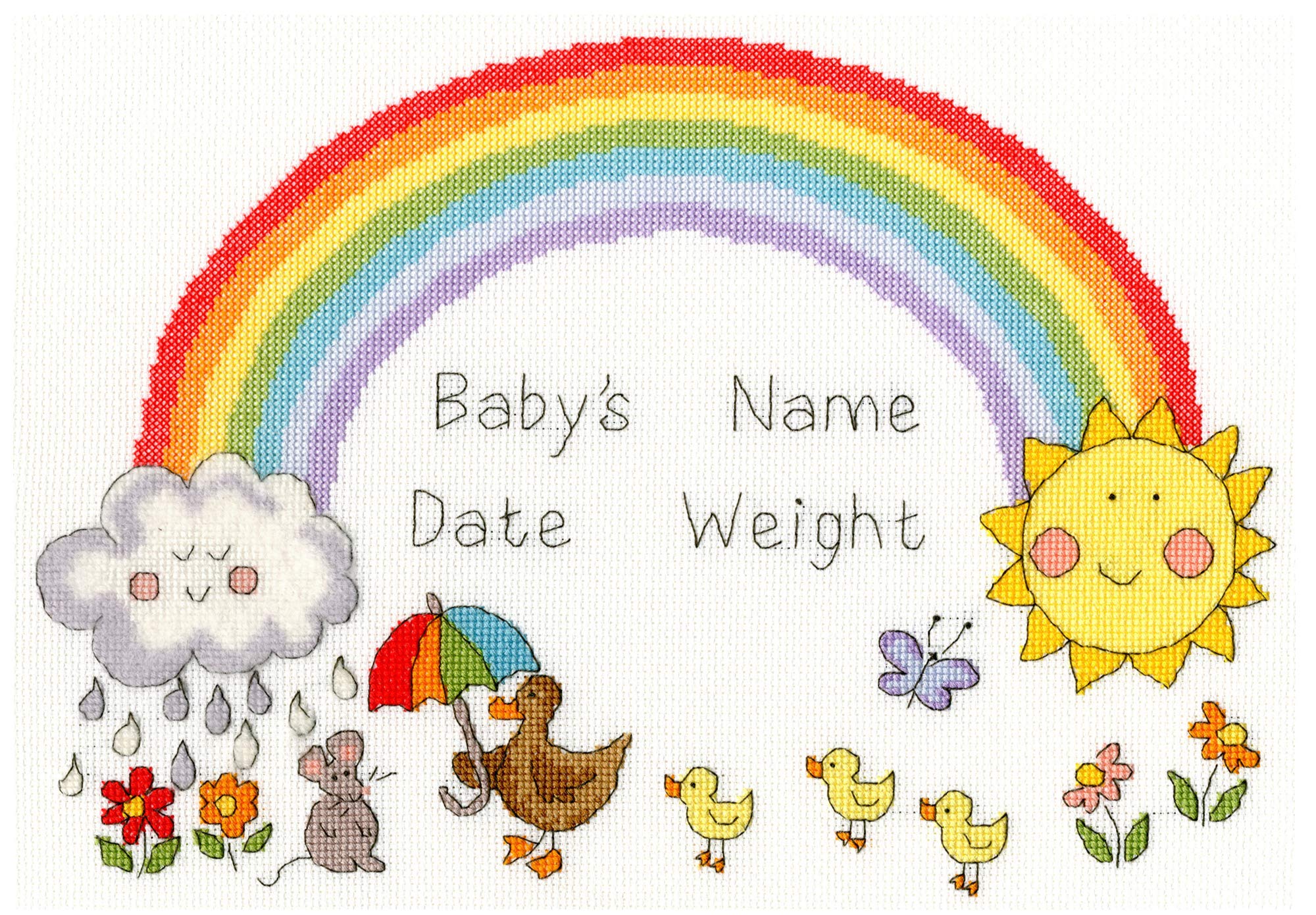 Bothy Threads Cross Stitch Kit - Rainbow Baby