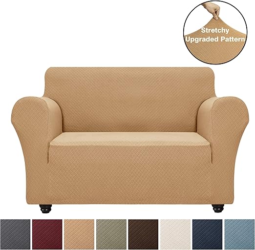Amazon Com Obytex Stretch Loveseat Cover Polyester And Spandex