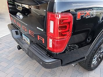 Eyecatcher Tailgate Insert Letters Fits 2019 2020 Ford Ranger Red Truck Bed Tailgate Accessories Amazon Canada