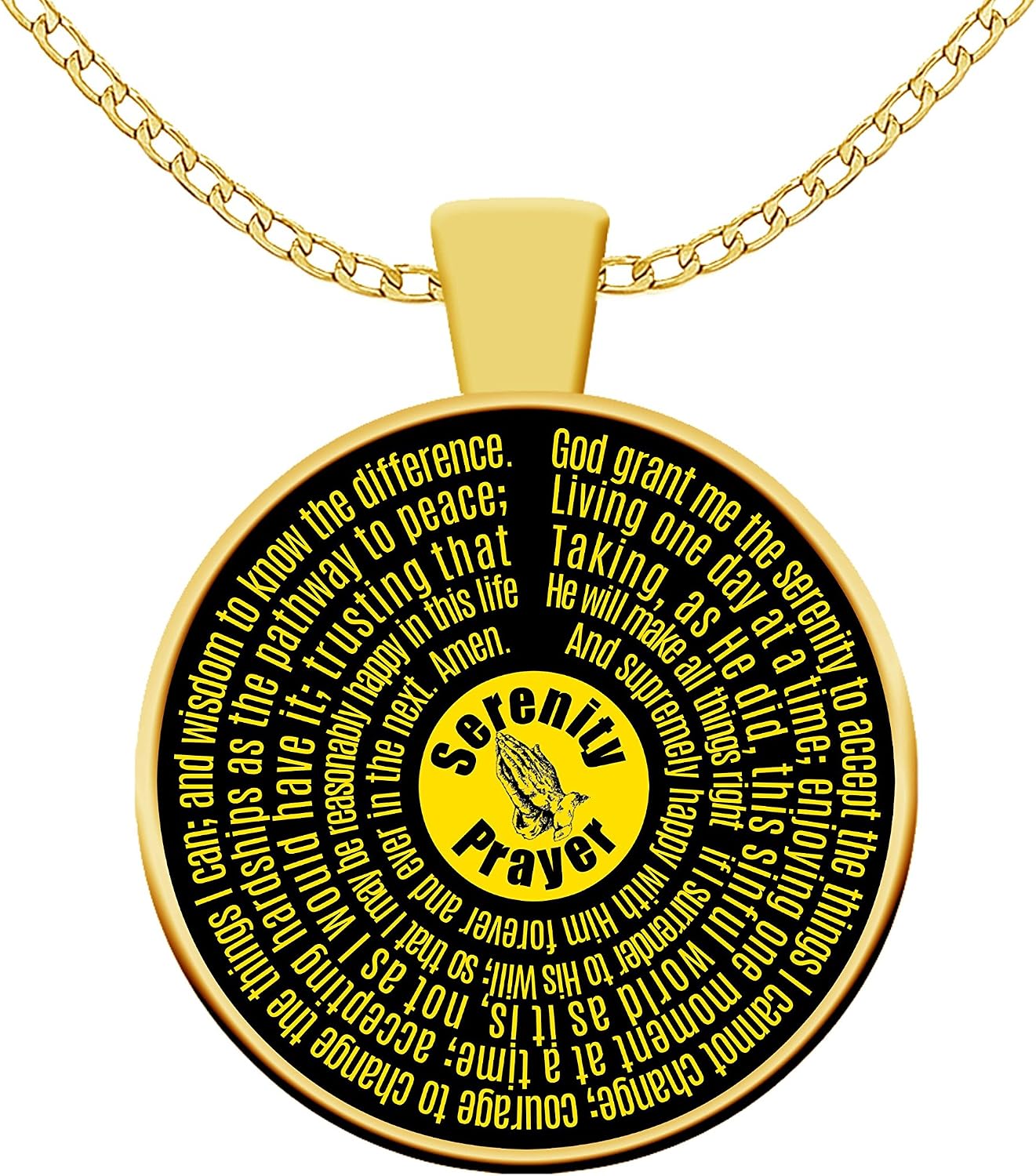 Sobriety Gifts Necklace For Men God Grant Me The Serenity