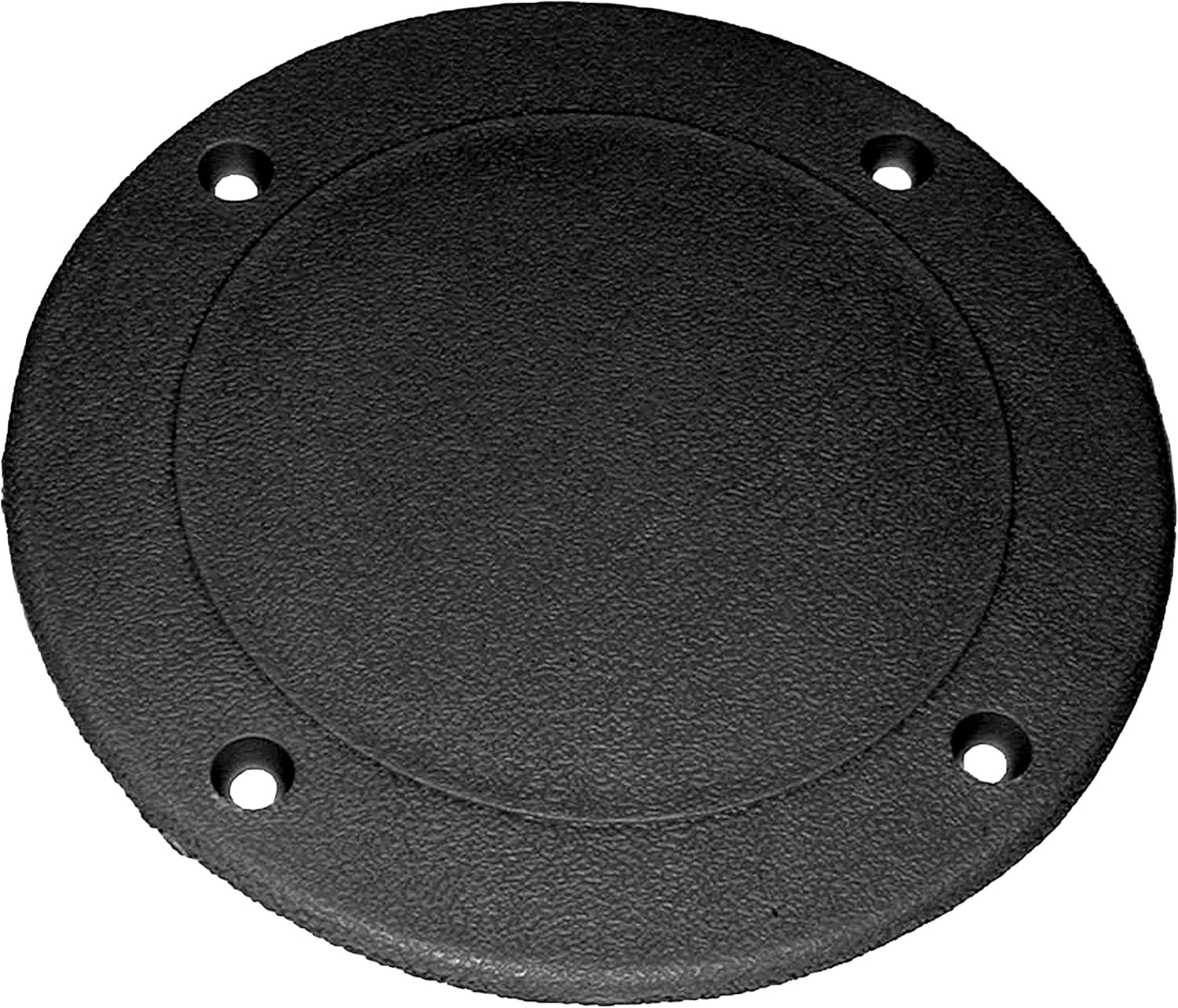 TH Marine SDP1DP Screw Down Deck Plates, 55/8" Black, Vents