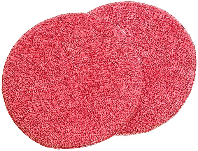 Sichler Haushaltsgeräte Zubehör zu Fußbodenpoliermaschine: 2er-Set Ersatz-Reinigungs-Pads mit rauer Oberfläche für FPM-700 (P