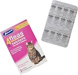 Johnsons Veterinary 4Fleas Cats & Kittens Tablets Pack of 3 11.4mg nitenpyram view 3