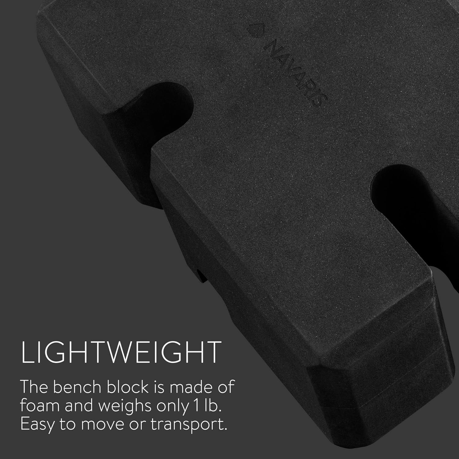 Navaris Bench Block for Weightlifting - Bench Press Block for Lifting Weights - Replaces Boards and Yoga Blocks - Train and Do Board Presses Alone: Sports & Outdoors