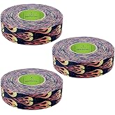 Renfrew NEW 3 Pk Fire Flame Hockey Stick Shaft Blade Sports Tape Rolls 24mmx25m