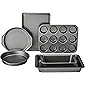 Amazon Basics 6-Piece Nonstick, Carbon Steel Oven Bakeware Baking Set