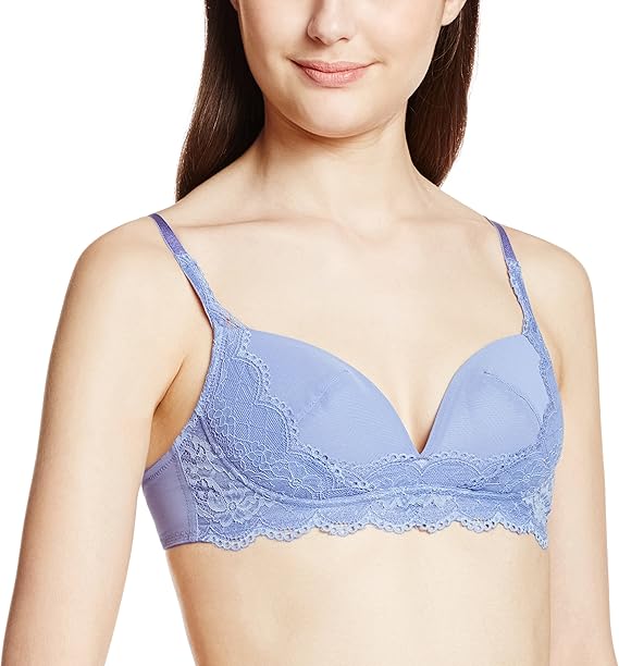 Amazon グンゼ ブラジャー Tb0493 レディース スモークブルー 日本 M 日本サイズm相当 ブラジャー 通販