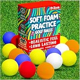 Foam Golf Balls Bulk 40, 24 or 15 Pack Practice Golf Ball Multicolor 41mm | Soft | Long Lasting &amp; Realistic Feel | Limited Flight Use Indoors Outdoors
