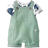 little planet by carter's Baby 2-piece Organic Cotton Shortall Set