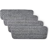Amazon Basics Washable Replacement Mop Pads, for Dry & Wet Spray Mops, 4 Pack