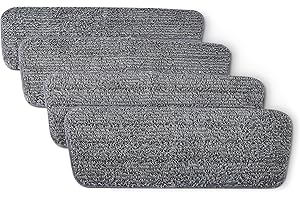 �鶹�� Basics Washable Replacement Mop Pads, for Dry & Wet Spray Mops, 4 Pack