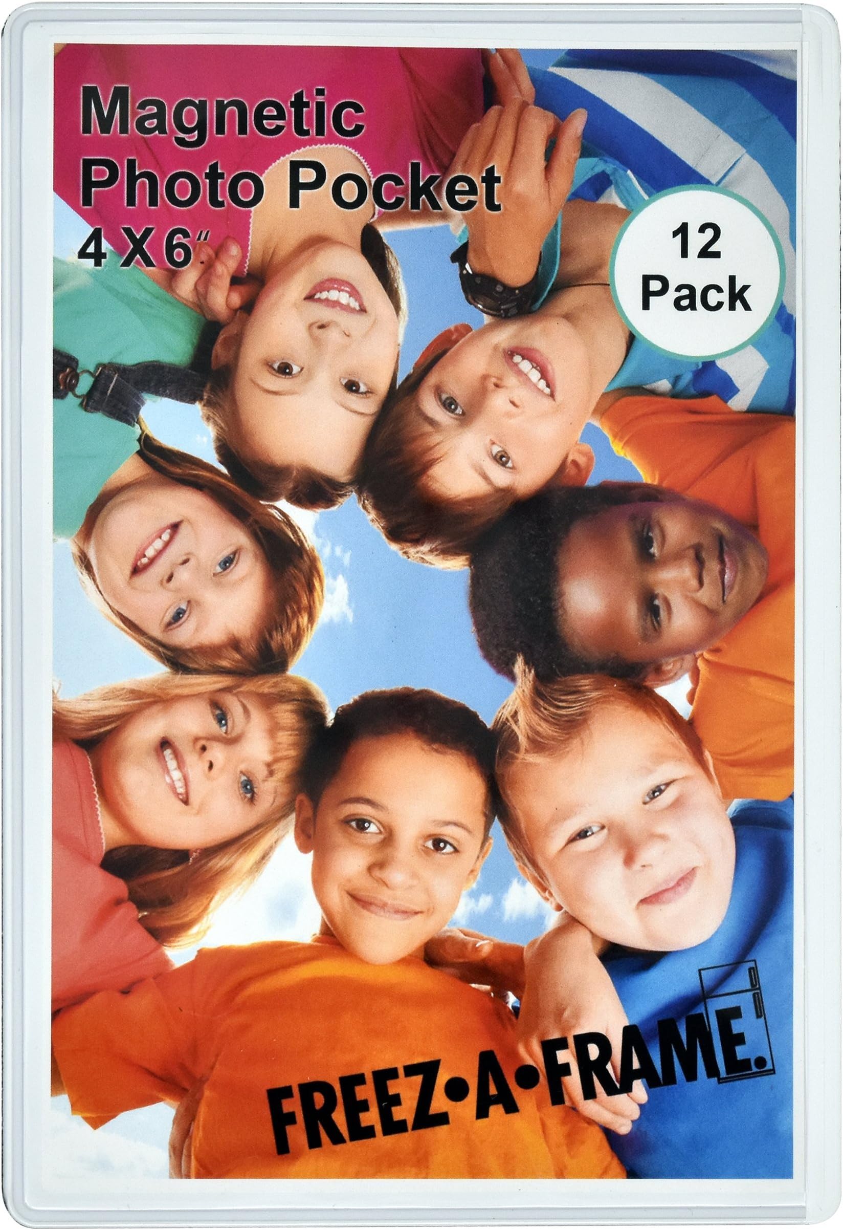 12 Pack 4 x 6 Magnetic Picture Frames Holds 4 x 6 Inches Photo for Refrigerator by Freeze-A-Frame Made in the USA