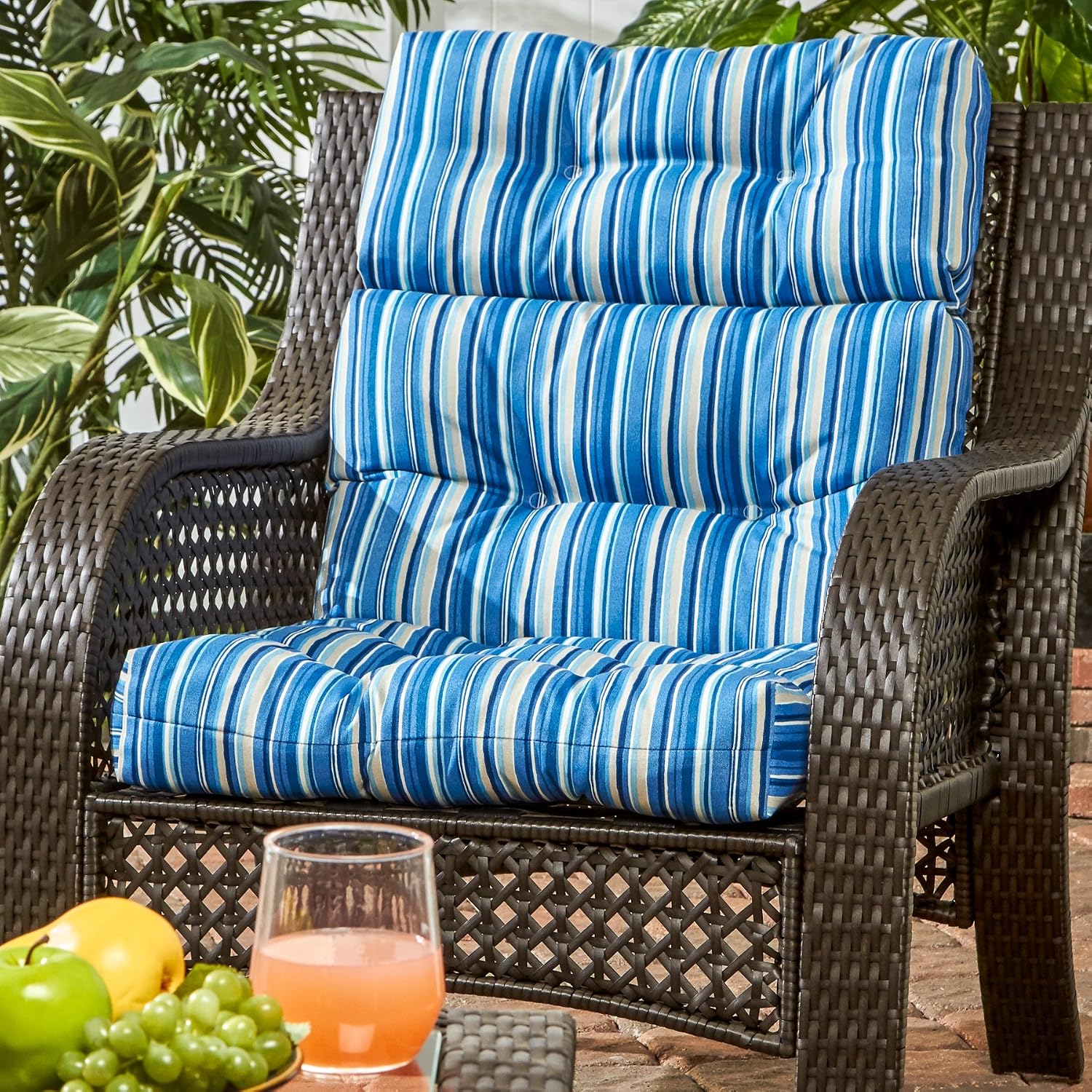 Sapphire Greendale Home Fashions Outdoor High Back Chair Cushion Cushions