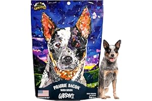 Wild Meadow Farms - Gibson's Prairie Bacon with Bison, Soft Jerky Dog Treats, Aromatic, and Grain-Free for Training and Rewarding Dogs of All Breeds and Ages - 3 Ounce Pouch