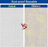 TOONGEEN 304 Stainless Steel Wire Mesh Sheet 4 Pcs 210x300mm 1mm Aperture view 4