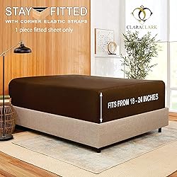 Clara Clark Stay Fitted Single Sheet, Fitted Sheet