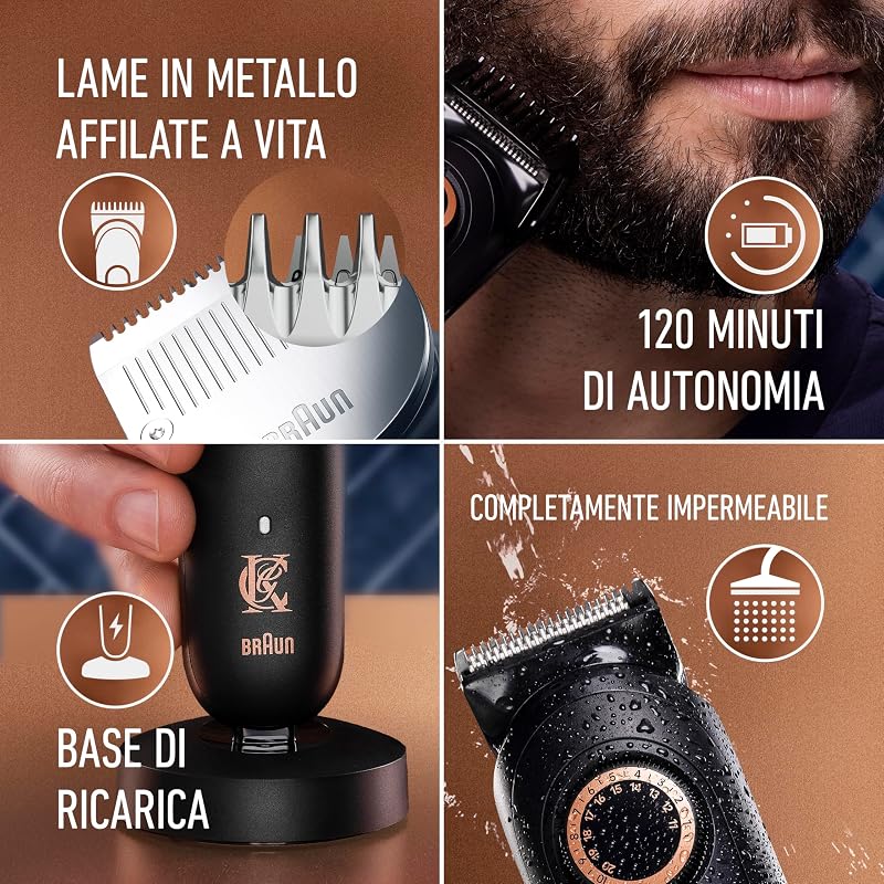 Rasoio Elettrico Barba Pro Max con Accessori