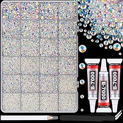 25000Pcs Resin Jelly Rhinestones with Tweezers for