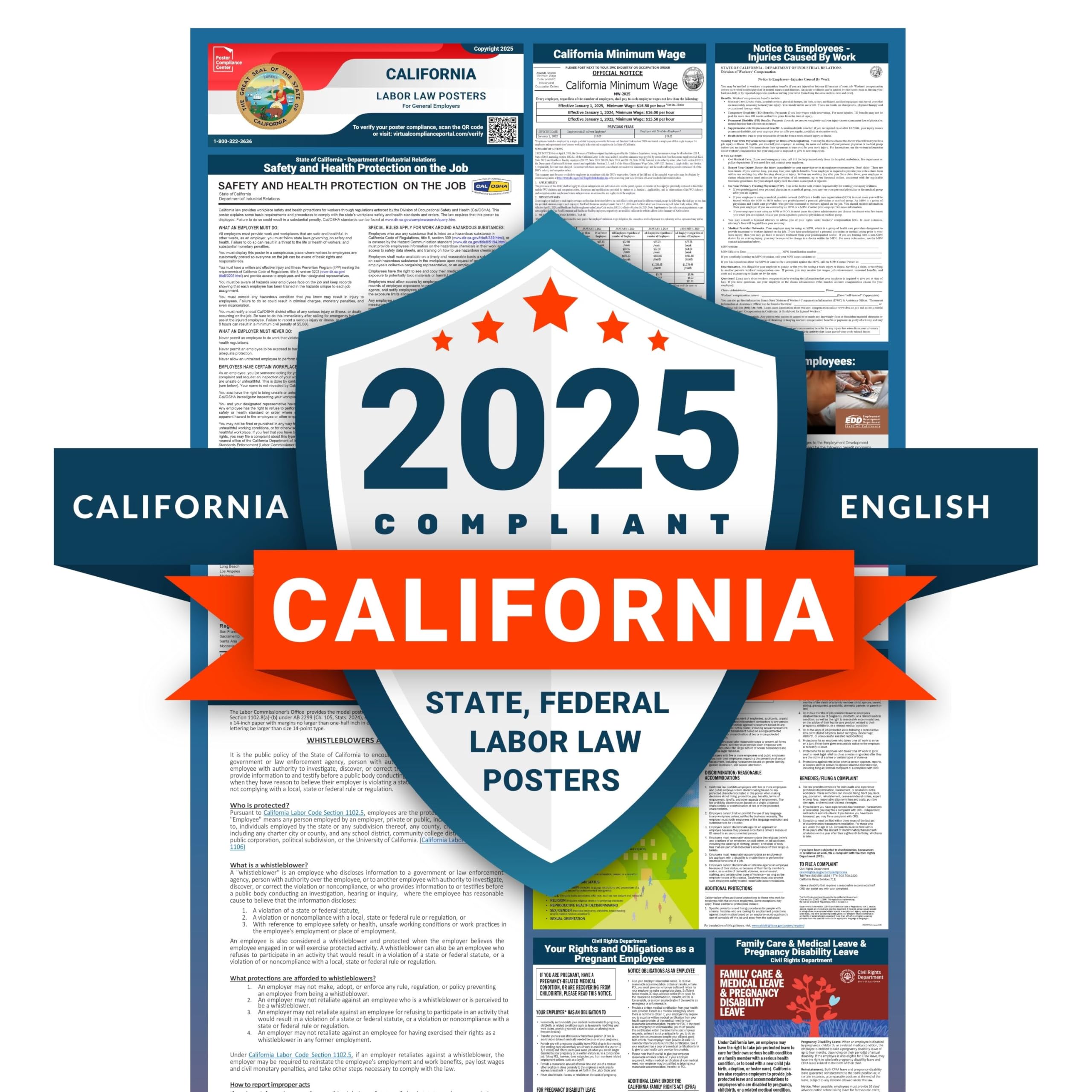 Labor Law Posters - California Labor Law Poster
