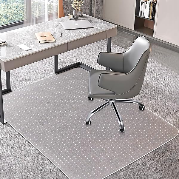 OFFICE CHAIR MAT FOR CARPETS, CLEAR COMPUTER DESK...