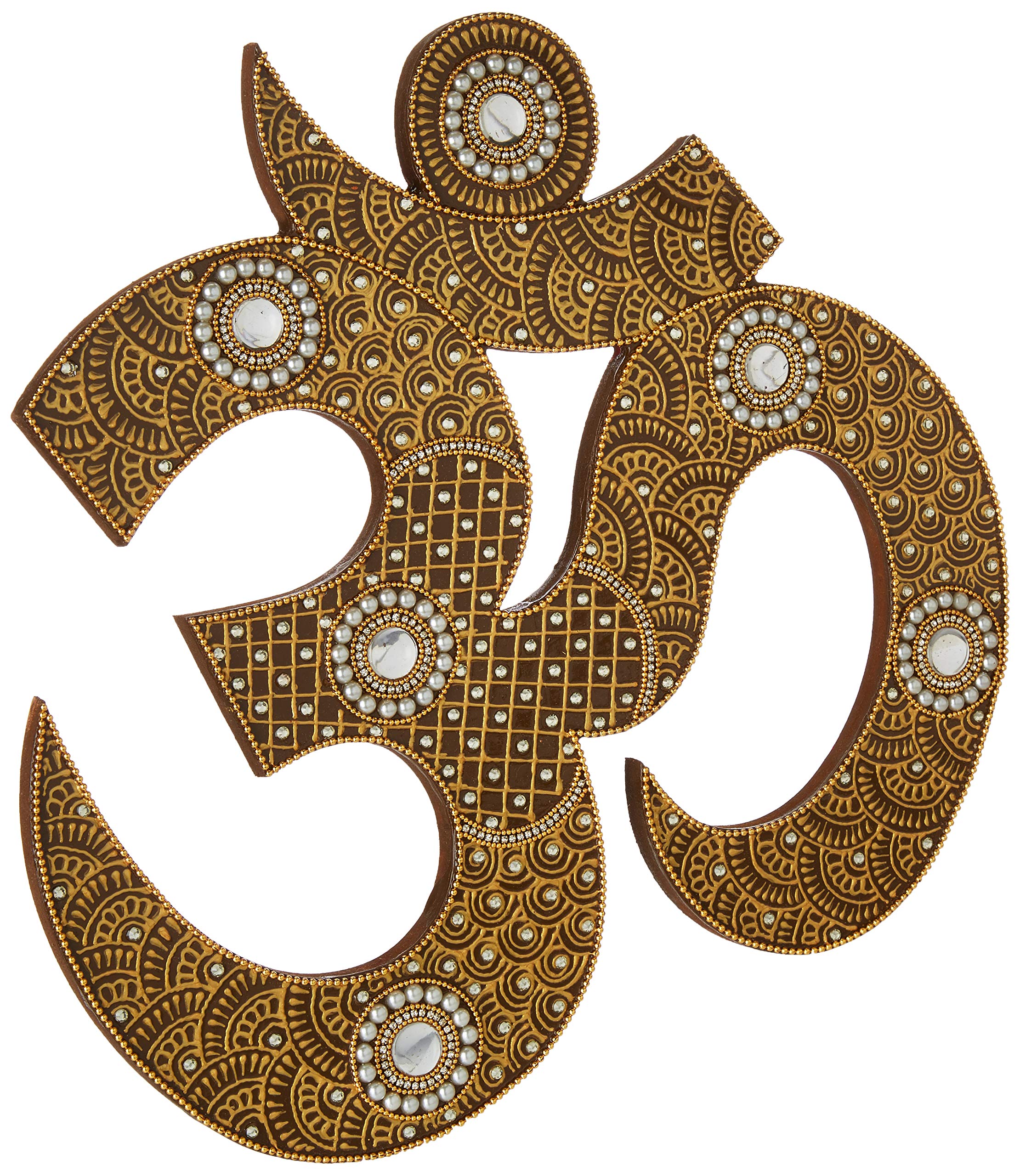 Ethnic Avenue Boho Decor - Bohemian Decor for Yoga Room - Handmade Indian Om Wall Hanging for Living Room simpleom20190121