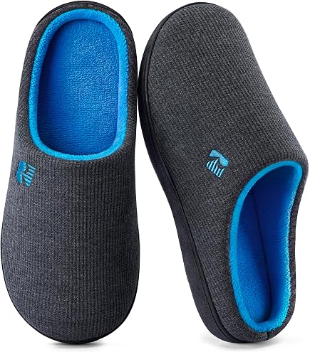 Amazon.com: Old Friend Scuff Mens Slipper Small DM US Black  display picture 2