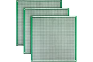 Double Sided PCB Board,D DZRCOXI Large PCB Circuit Board Protoboard 3Pcs 22X22CM for DIY Soldering Electronic Projects Compatible with Arduino Kits (22X22CM-3Pcs)