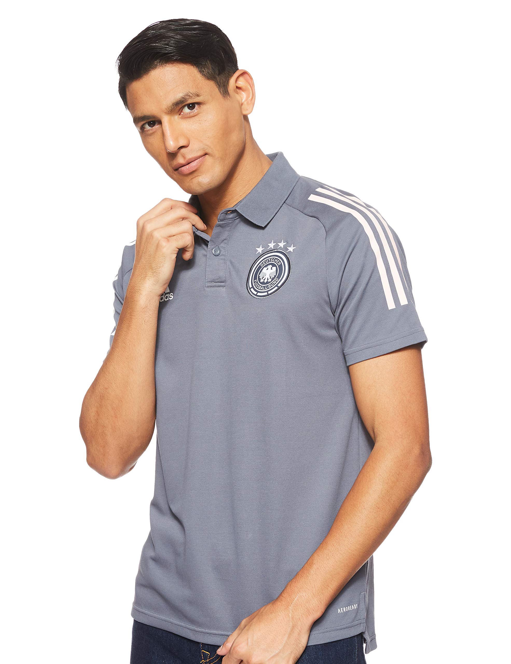 2020-2021 Germany Polo Football Soccer T-Shirt Jersey (Onix)