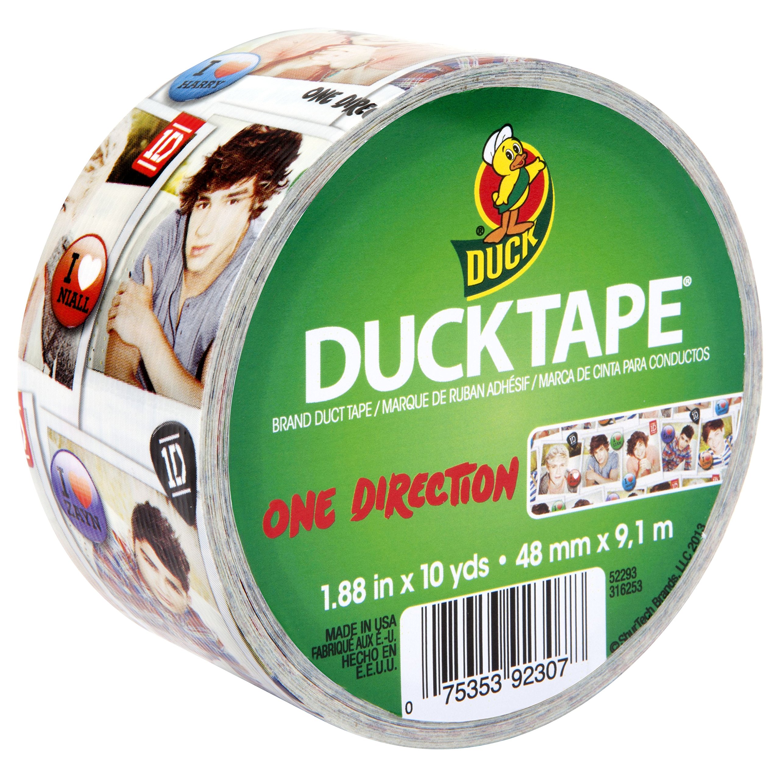Duck Brand 281972 One Direction Printed Duct Tape, 1.88 Inches x 10